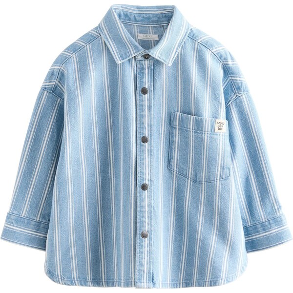 Next Košeľa modrá denim / biela 65853012