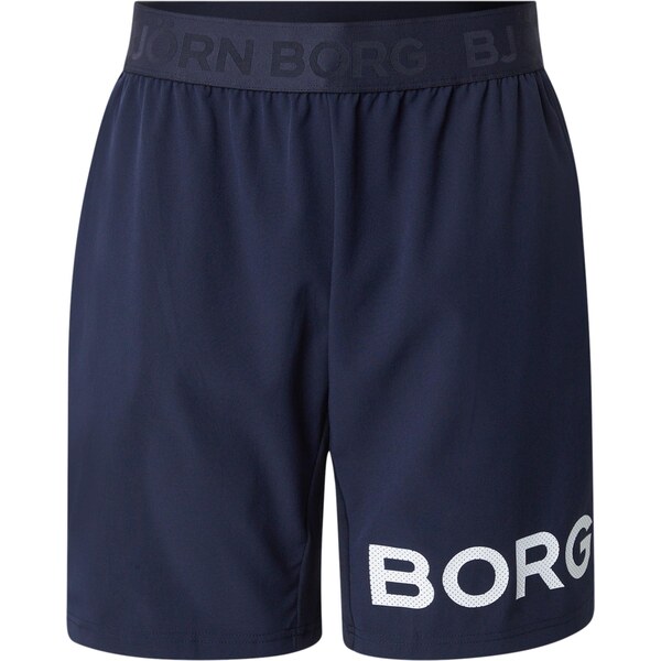 BJÖRN BORG Športové nohavice tmavomodrá / biela 65323532