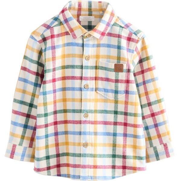 Next Košeľa nebielená / žltá / tmavozelená / červená 65853142