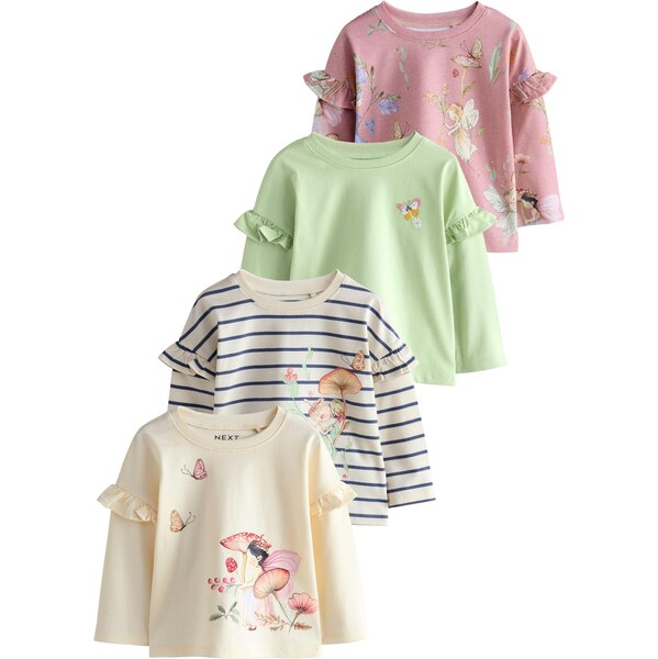 Next Tričko svetlobéžová / mätová / staroružová / prírodná biela 65888816