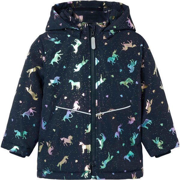 NAME IT Prechodná bunda NMFMaxi zafírová / hnedá / fialová / 65323875