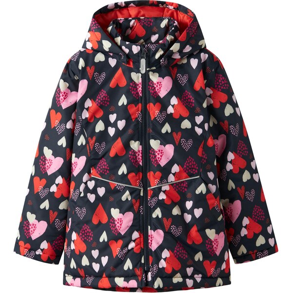 NAME IT Prechodná bunda NKFMaxi námornícka modrá / ružová / jasne 65323886