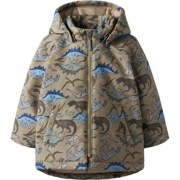 NAME IT Prechodná bunda NMMMax tmavobéžová / kráľovská modrá / sivá / 65619568