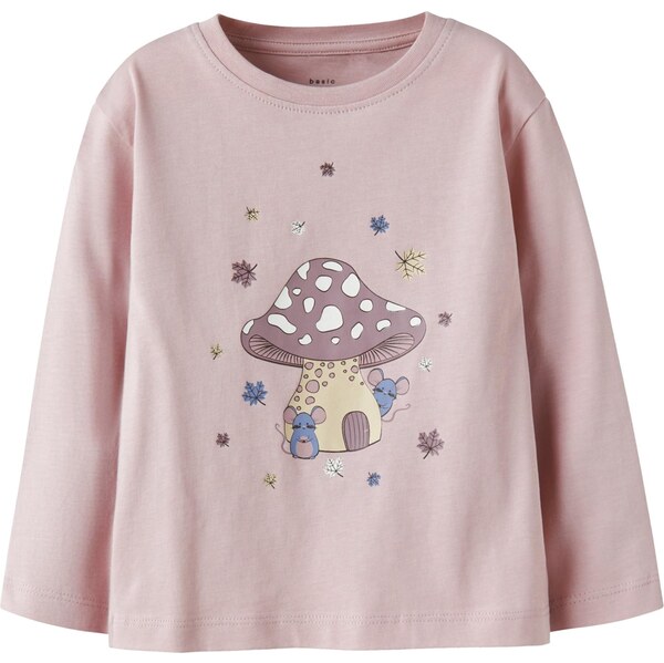 NAME IT Tričko NMFVEEN béžová / modrá / svetlofialová 66051942