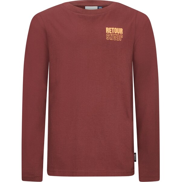 Retour Jeans Tričko Frank svetlooranžová / vínovo červená 65892421