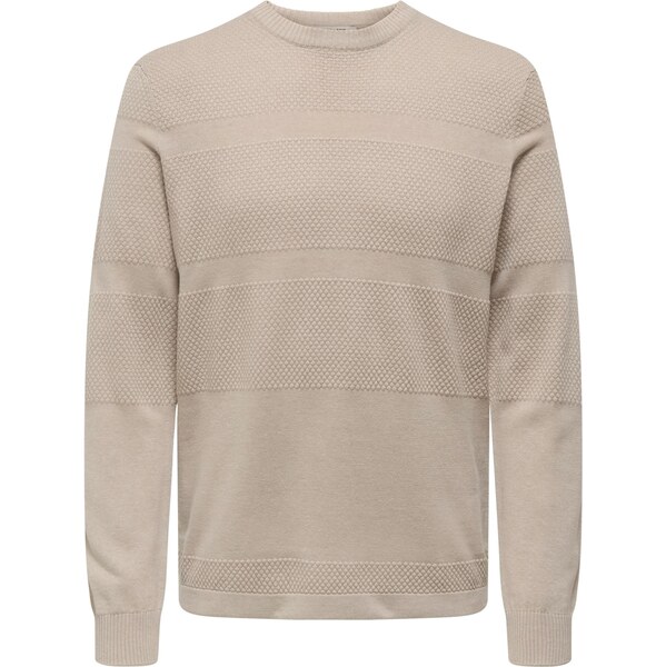 Only & Sons Sveter ONSMALIK sivobéžová 65861565