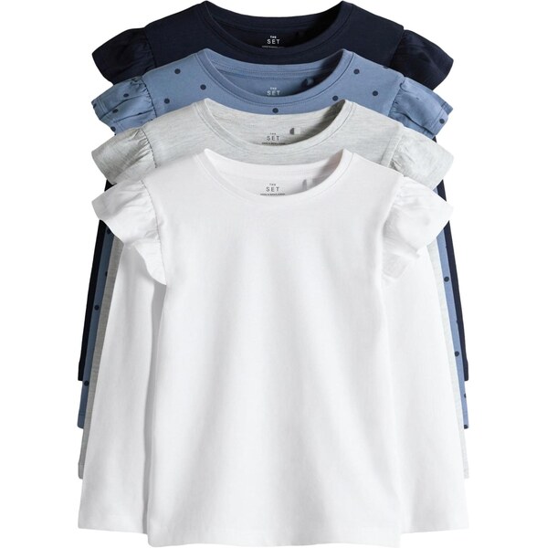 The Set Tričko námornícka modrá / dymovo modrá / sivá melírovaná / 65660440