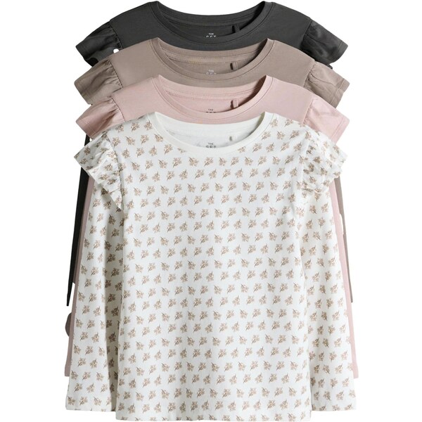 The Set Tričko kamenná / ružová / čierna / biela 65660447