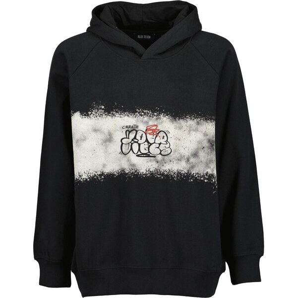 BLUE SEVEN Mikina svetlosivá / červená / čierna 65878598