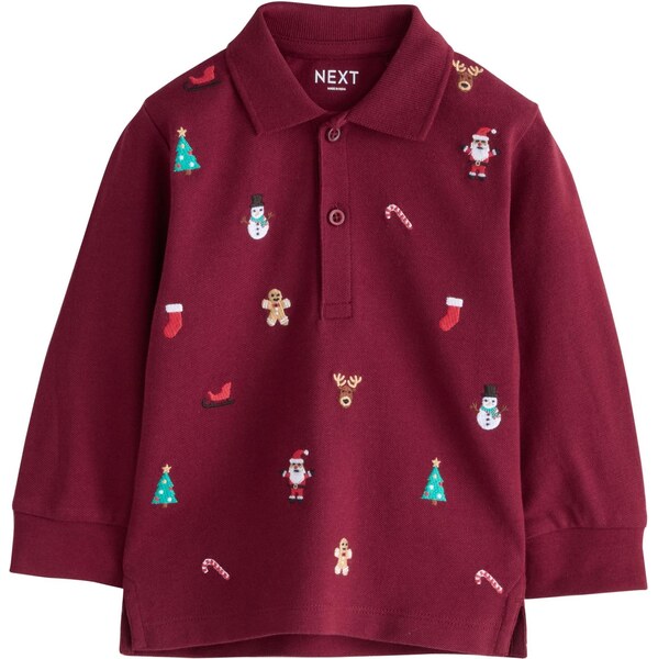 Next Tričko hnedá / vínovo červená / čierna / biela 65888611