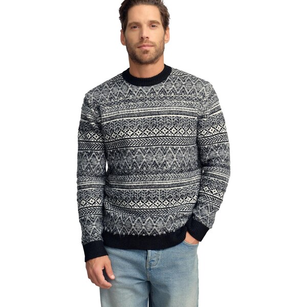 Next Sveter sivá / čierna / biela 65661534