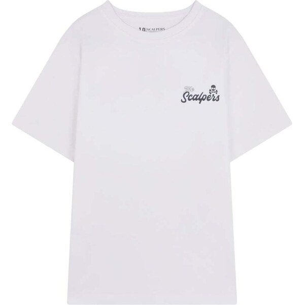 Scalpers Funkčné tričko biela 65659322