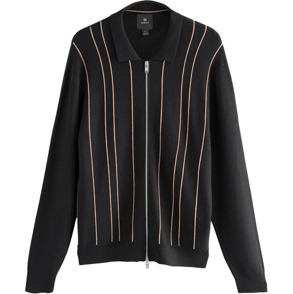 Next Kardigán tmavobéžová / čierna 65678871