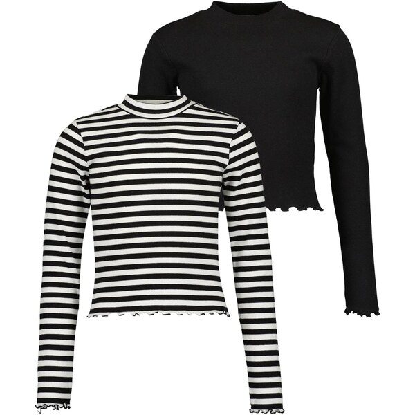 BLUE SEVEN Tričko čierna / biela 65844020