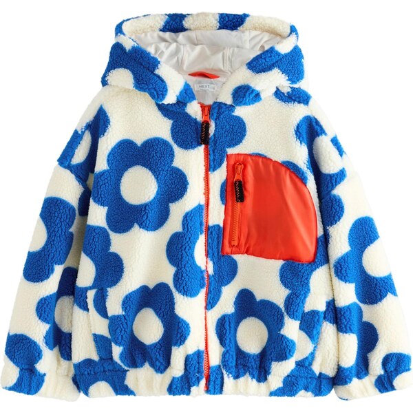 Next Prechodná bunda modrá / oranžová / biela 65660305