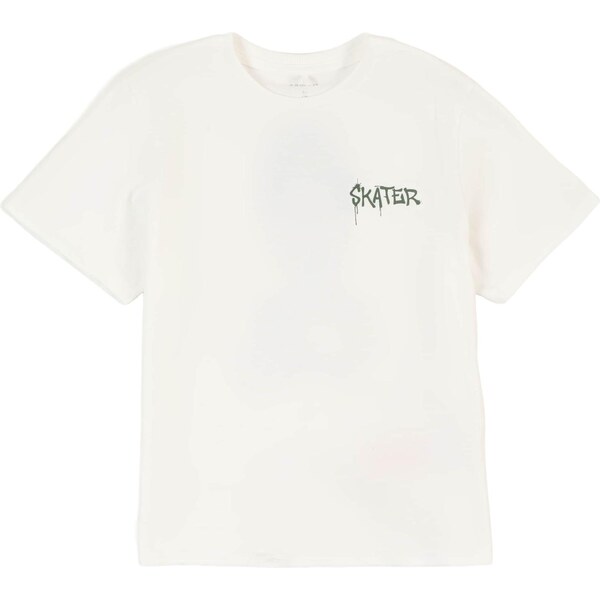 NAME IT Tričko NKMNOTTI jedľová / čierna / biela 65663708