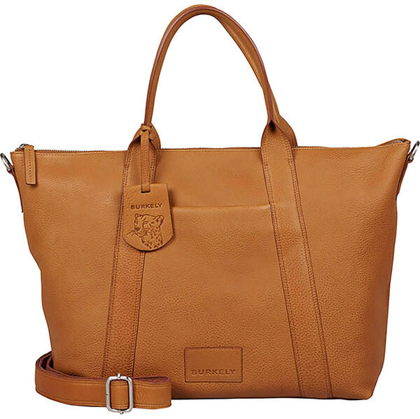 Dámska kožená kabelka na notebook Burkely Alenes - koňak 58297863
