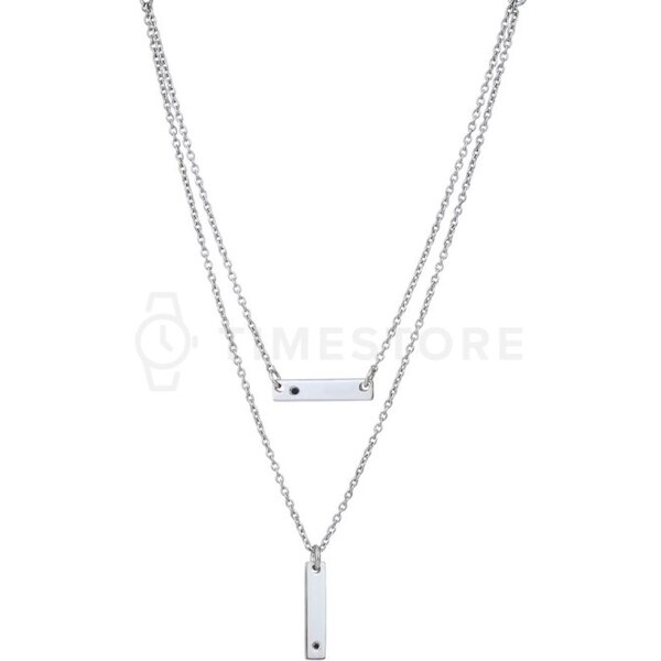 Dvojitý strieborný náhrdelník s diamantom TS-PN-0056 TS-PN-0056 65349788