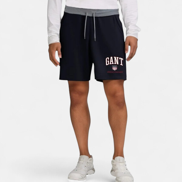 Pánské černé teplákové kraťasy Gant M56392 65329451