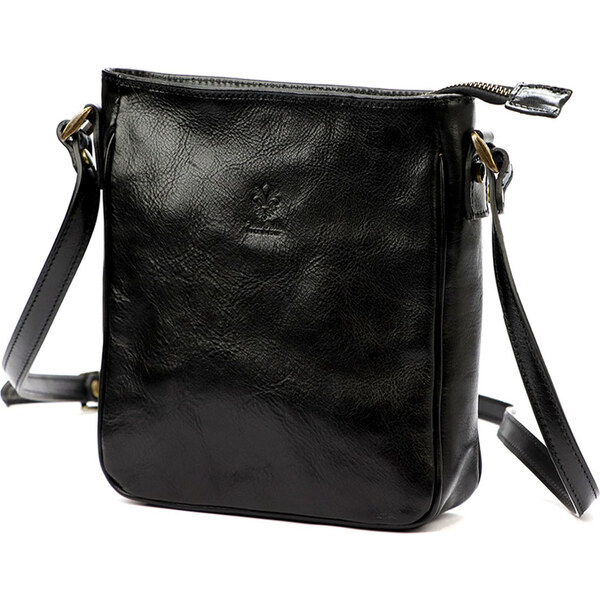 Čierna kožená crossbody kabelka Florence 53 65329454