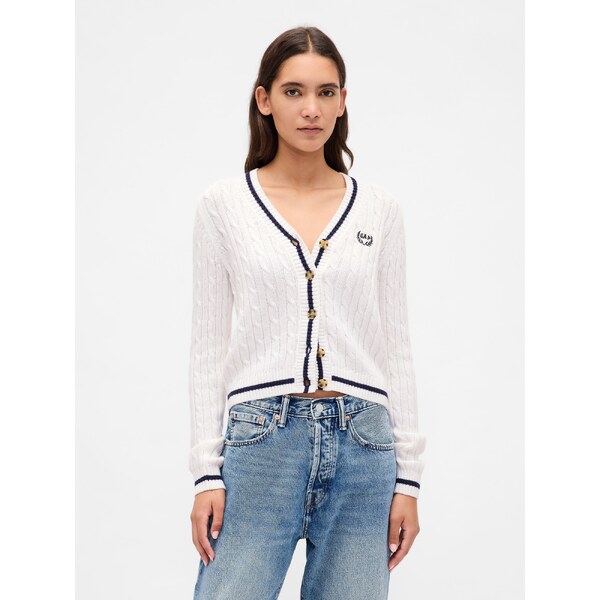 GAP Dámsky Crop kardigan s logom 836177-00 66264958