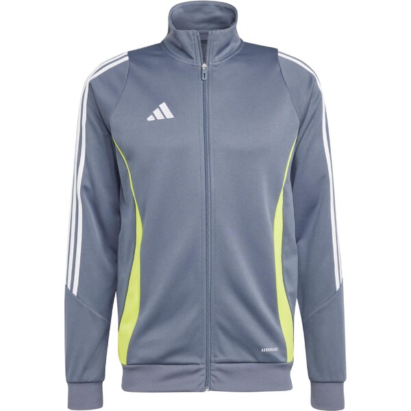 ADIDAS PERFORMANCE Tréningová bunda Tiro 24 sivá / neónovo zelená / 64265200