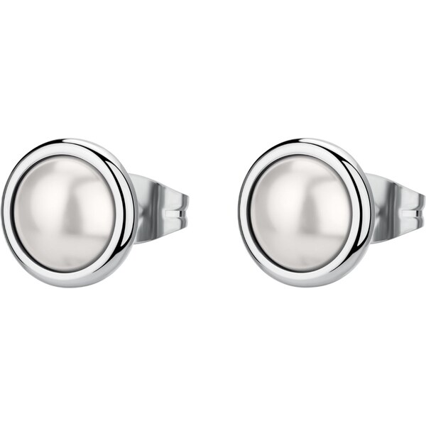 Brosway Oceľové kôstkové náušnice s perličkami Essential BNL148 66586904