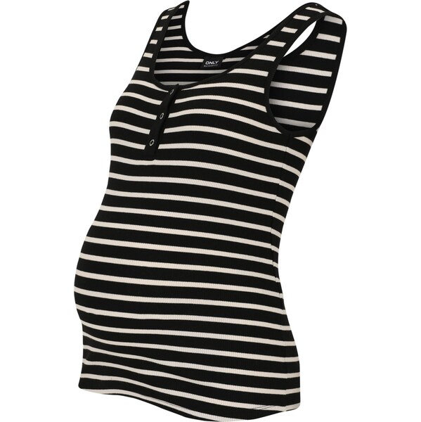 Only Maternity Top čierna / biela 65353250