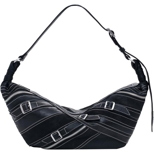 Desigual Kabelka na rameno Fibonacci Munster 2.0 čierna / biela 65656728