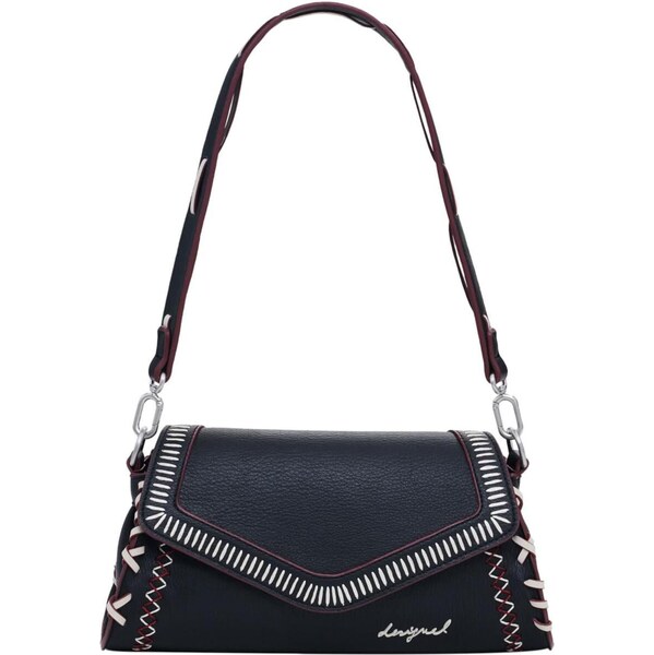 Desigual Taška cez rameno červená / čierna / biela 65731090