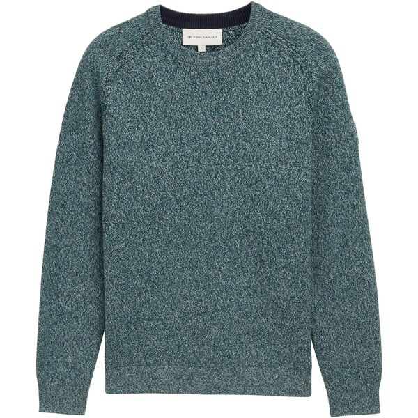 TOM TAILOR Sveter zelená melírovaná 65475015