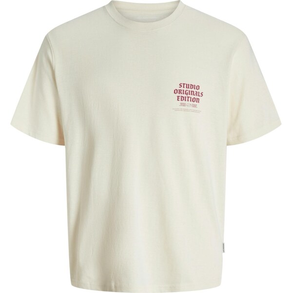 JACK & JONES Tričko JORMEADOWS ružová / vínovo červená / biela ako 65353655