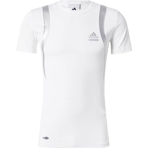 ADIDAS ORIGINALS Tričko TECHFIT strieborná / biela 65663819
