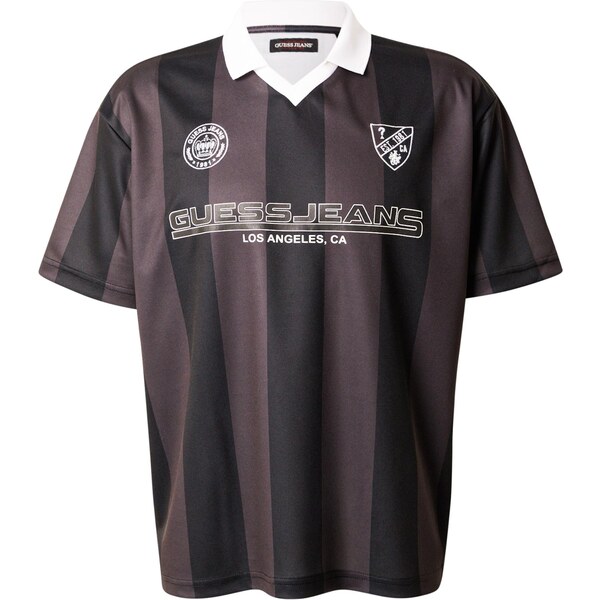 GUESS JEANS Tričko čokoládová / čierna / biela 65773927