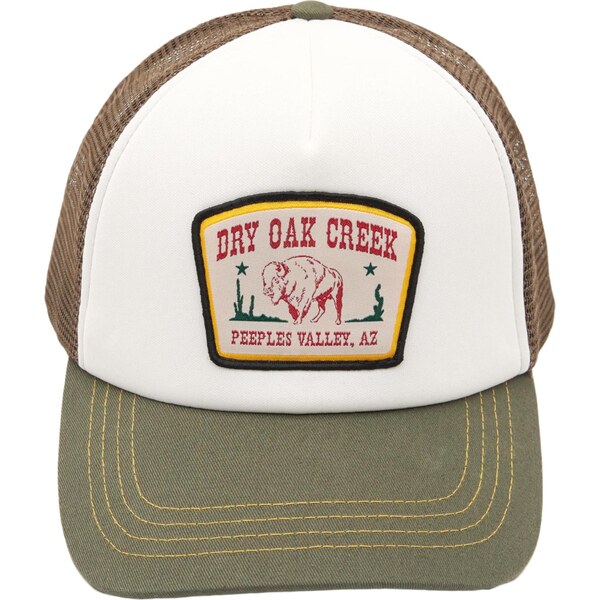 Pull&Bear Čiapka BUFALO kaki / tmavozelená / červená / biela 65889247