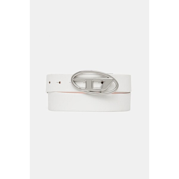 Obojstranný kožený opasok Diesel OVAL D LOGO B-1DR W REV II 65358660