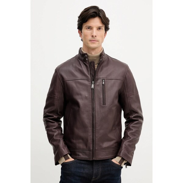 Kožená bunda Trussardi 65359310