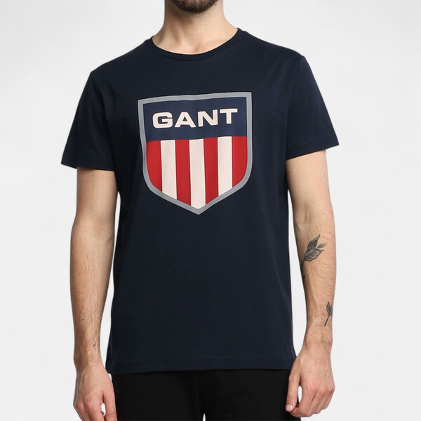 Pánské modré triko Gant 24451 44747596