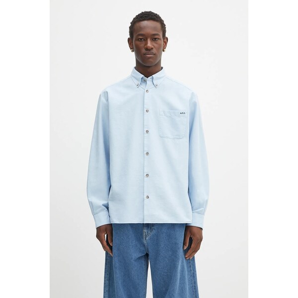 Bavlnená košeľa A.P.C. Chemise Mateo Logo 65361421