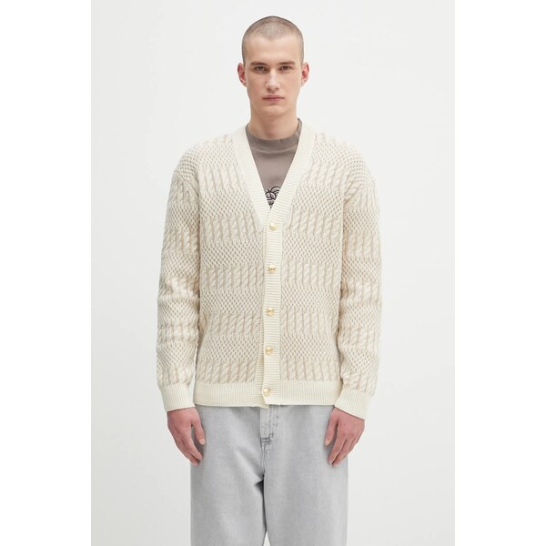 Vlnený kardigán Drôle de Monsieur Le Cardigan Torsades Bicolore 65361551
