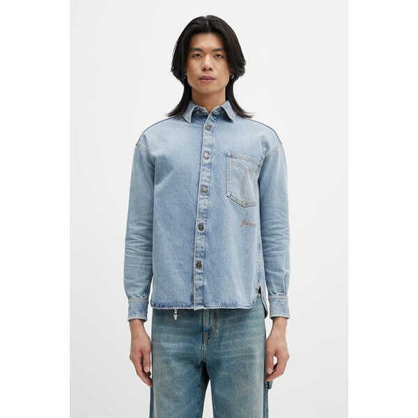 Rifľová košeľa Fiorucci Open Back Embroidered Denim 65361658