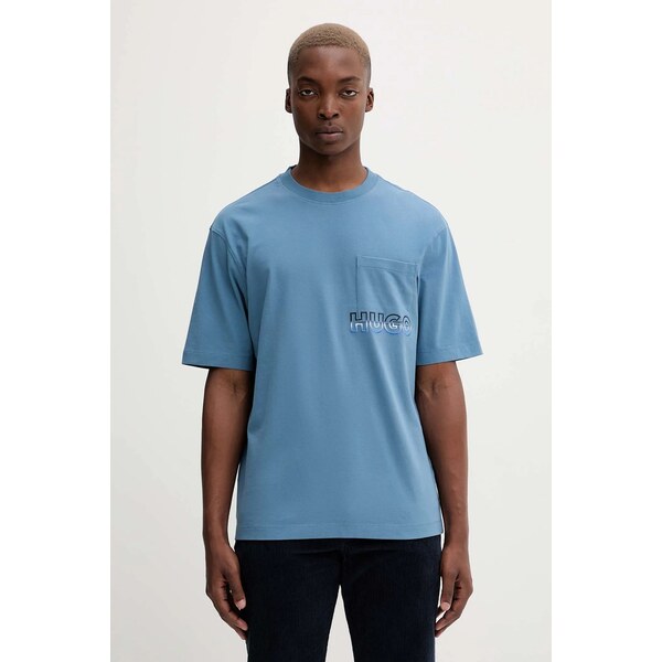 Bavlnené tričko Hugo Blue Nogoste 65361704