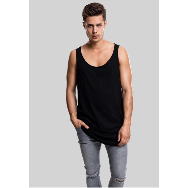 Urban Classics Loose Tank with long shape and open edge black 50686612