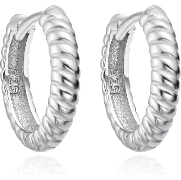 Agato Pôvabné kruhové náušnice zo striebra AGT-E256K 66580465