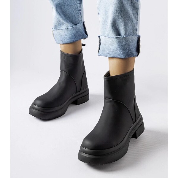 Gemre Čierne gumené zateplené čižmy Clotilde 64697666