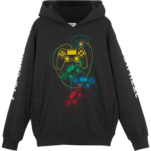 bonprix Mikina s kapucňou z čistej bio bavlny, farba čierna 45853344