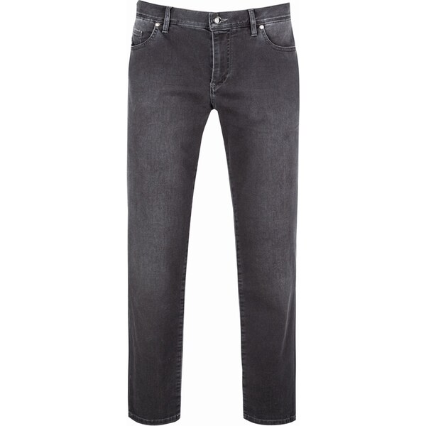 Pánske Premium tencel antracitové džínsy ALBERTO regular fit 65363777