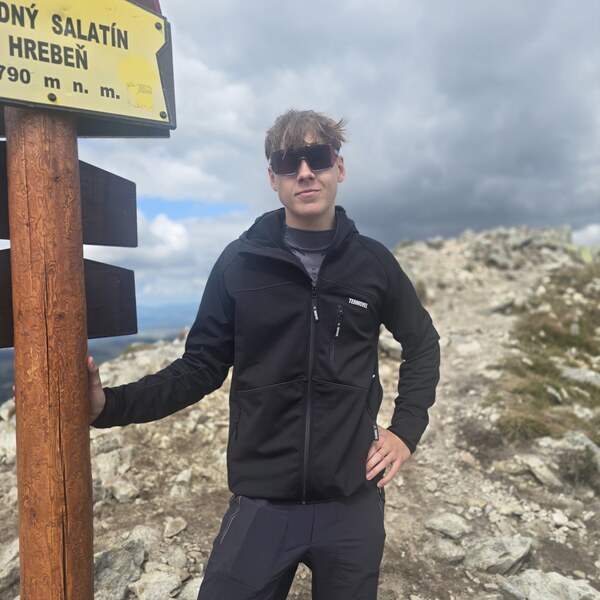 TERMOVEL Čierna pánska trojvrstvová bunda 65364832