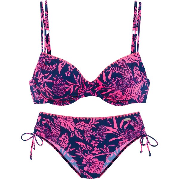 VENICE BEACH Bikiny námornícka modrá / svetloružová 65365315