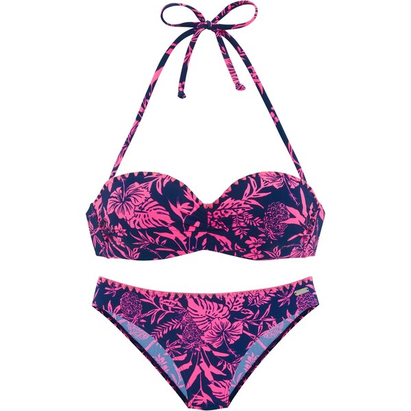 VENICE BEACH Bikiny námornícka modrá / ružová 65365314